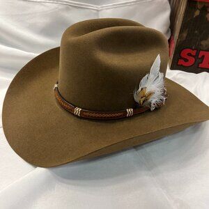 Stetson River Walk Cowboy Hat 4 X BEAVER 4 INCH BRIM • Size: 7 1/8 R